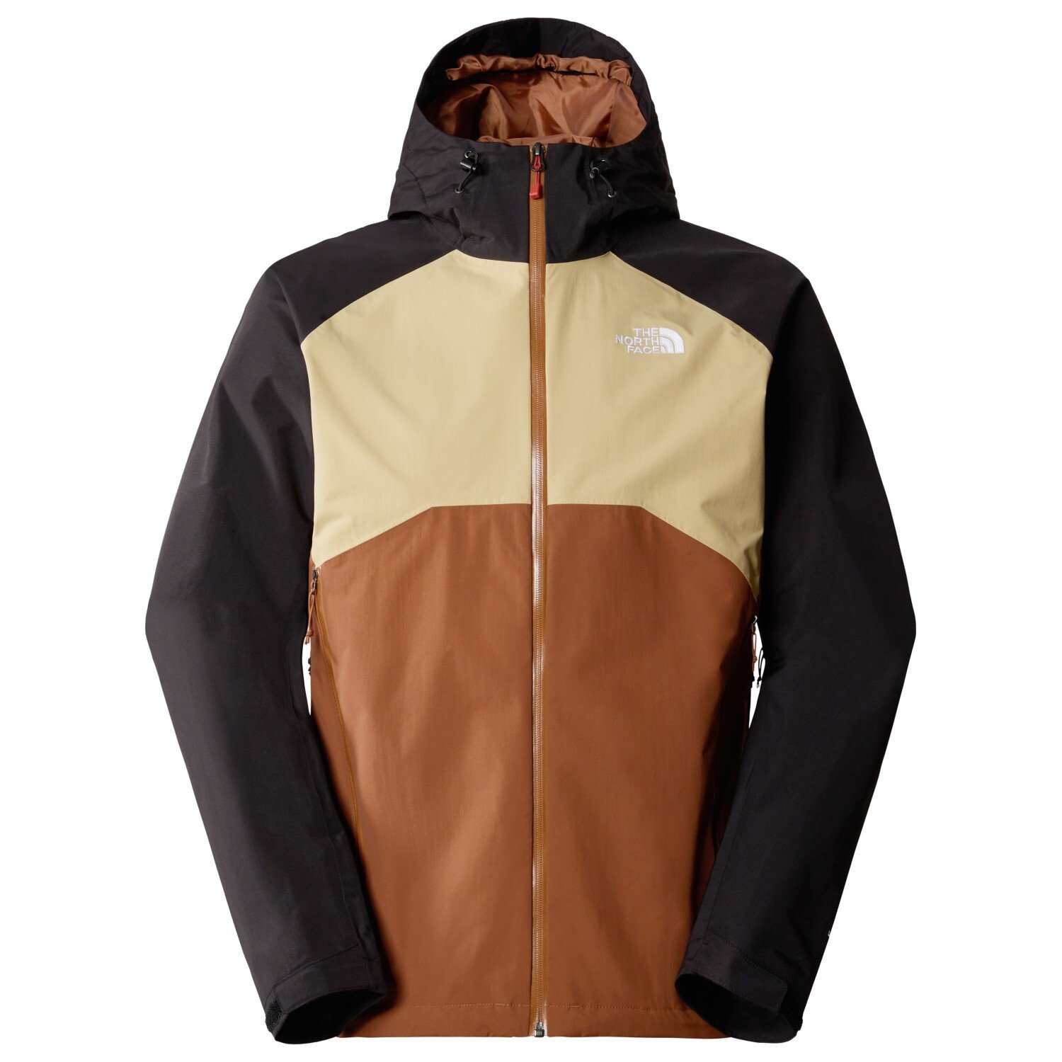 Жесткая куртка The North Face Stratos, цвет Stone Brown/Khaki Stone/TNF Black куртка anteater downjacket vlvt khaki размер xs