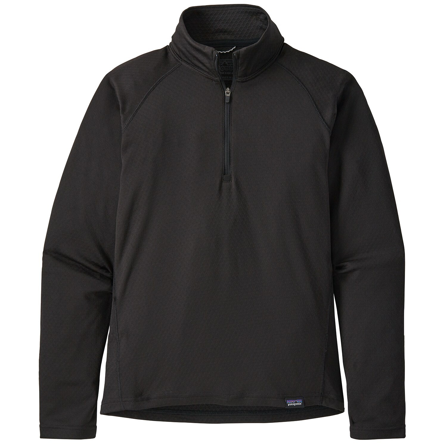 

Топ Patagonia Capilene Midweight Zip Neck, черный