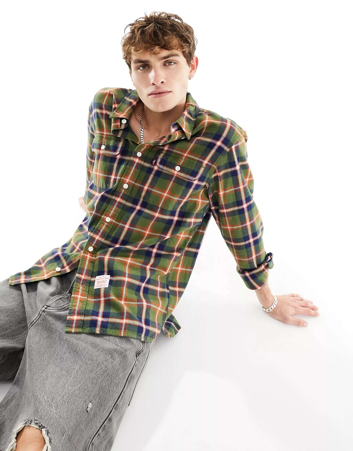 

Жёлтая клетчатая рубашка Levi's Classic Workwear Capsule