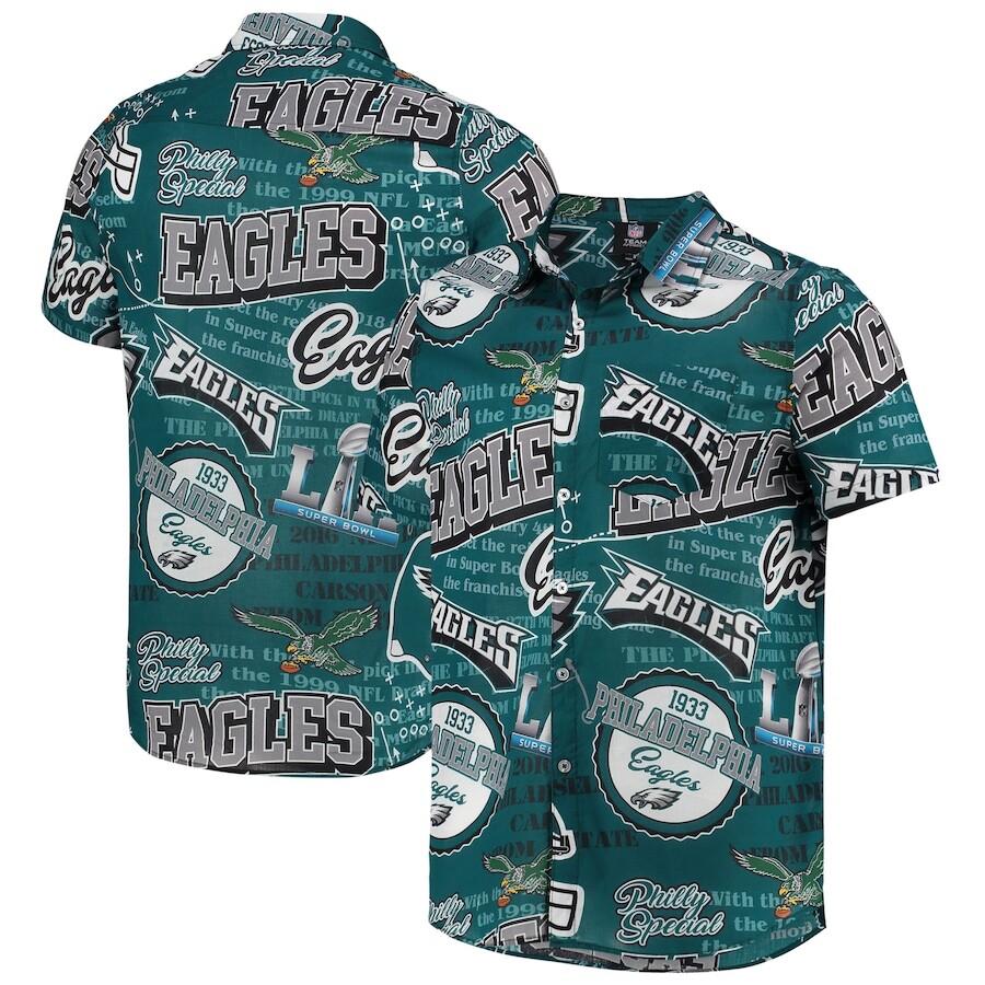 

Рубашка FOCO Philadelphia Eagles, зеленый