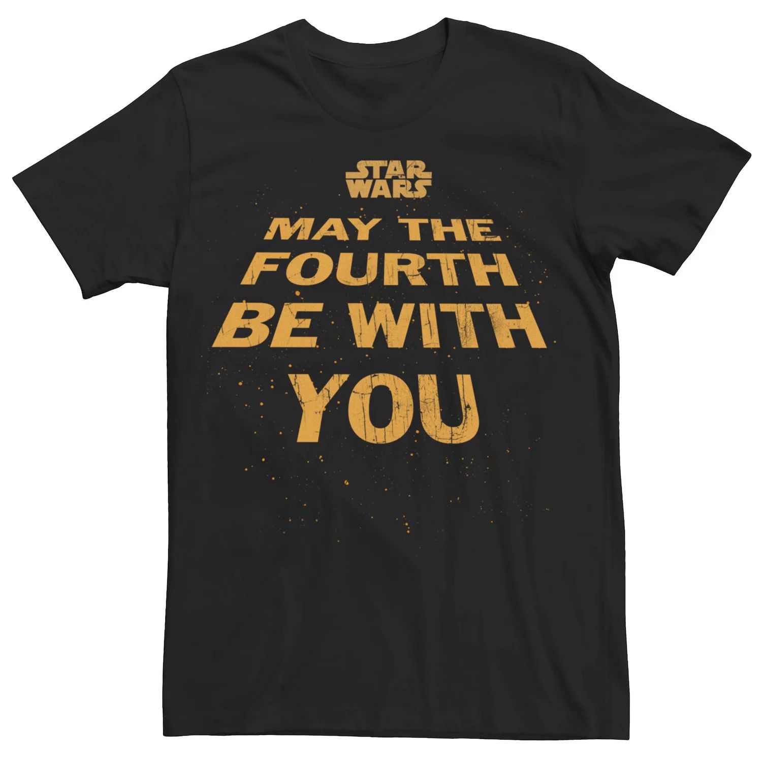 Мужская футболка с прокруткой «Звездные войны, пусть четвертые будут с тобой» Licensed Character