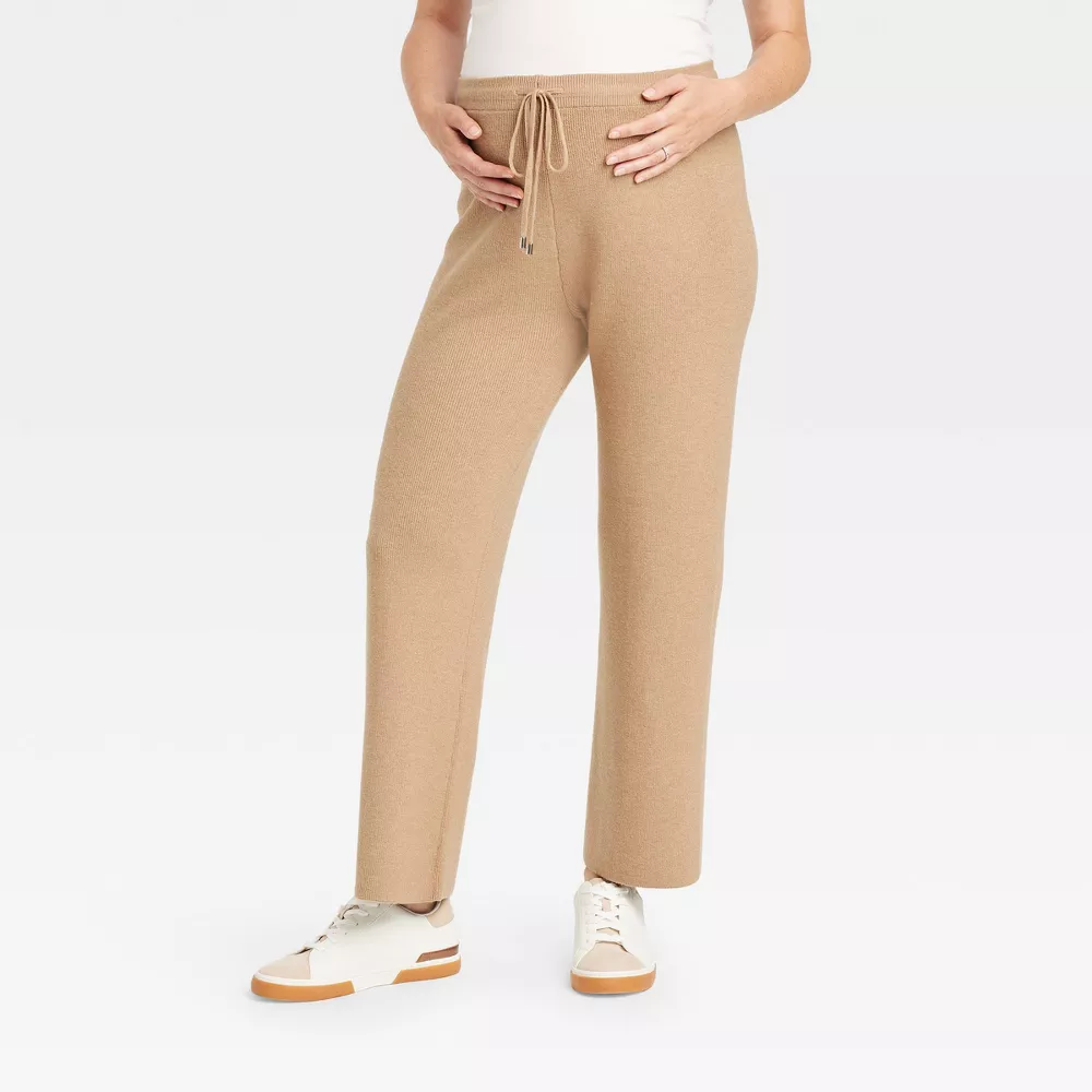 

Широкие брюки-свитера для беременных через живот - Isabel Maternity от Ingrid & Isabel Isabel Maternity by Ingrid & Isabel, цвет Tan