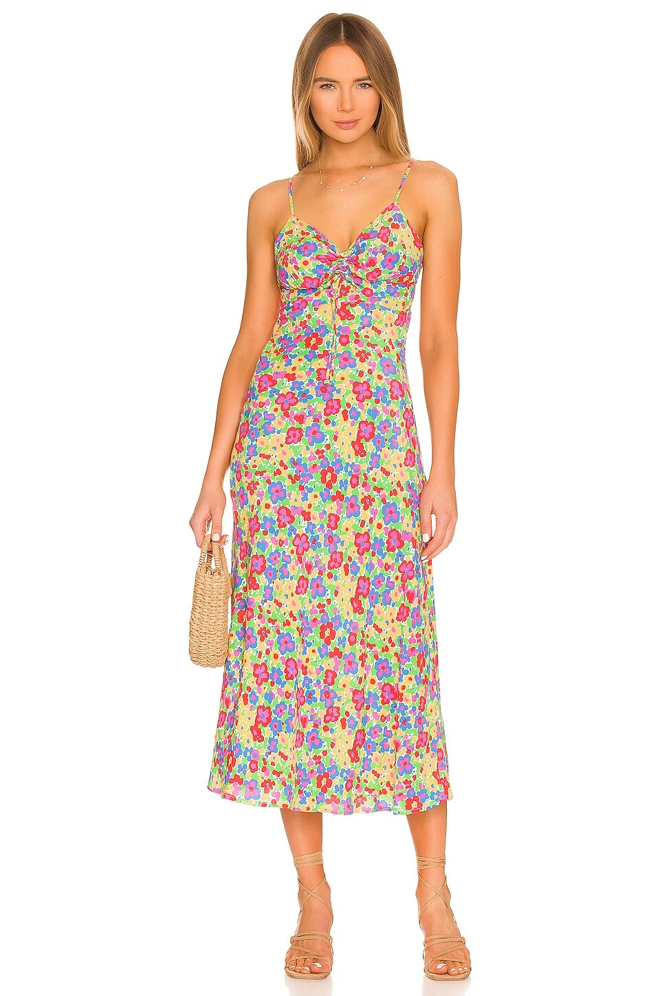 

Платье миди FAITHFULL THE BRAND Shayna, цвет La Fortuna Floral