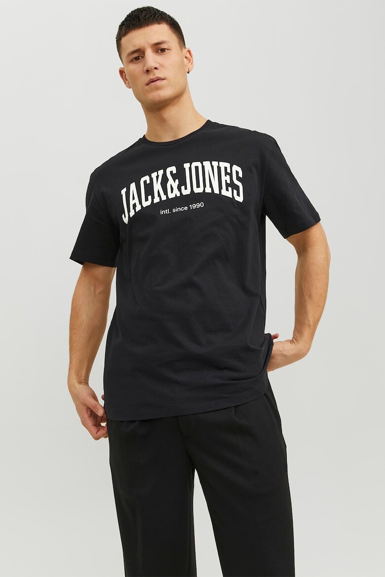 

Свободная хлопковая футболка Jack & Jones, черный