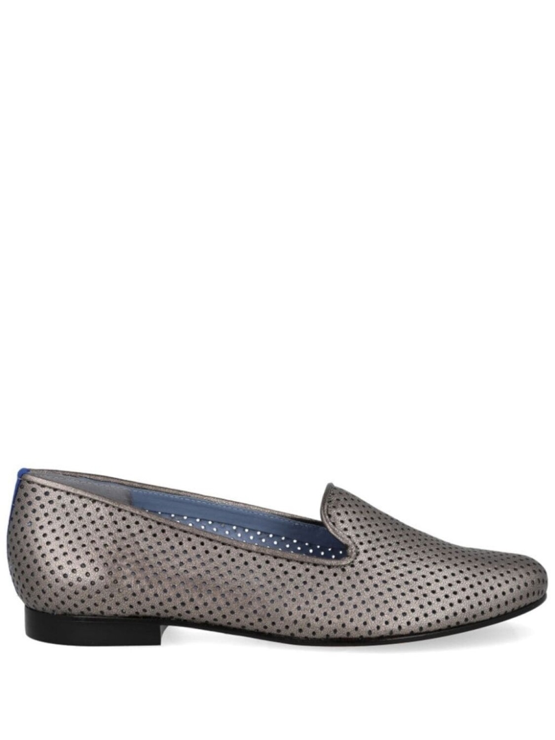 

Туфли-лоферы из перфорированной кожи Blue Bird Shoes, серый