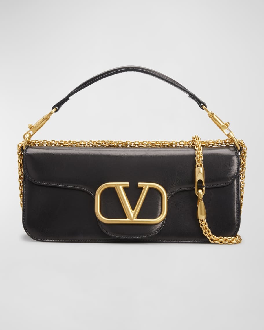 

Кожаная сумка через плечо VLogo из кожи ягненка Valentino Garavani