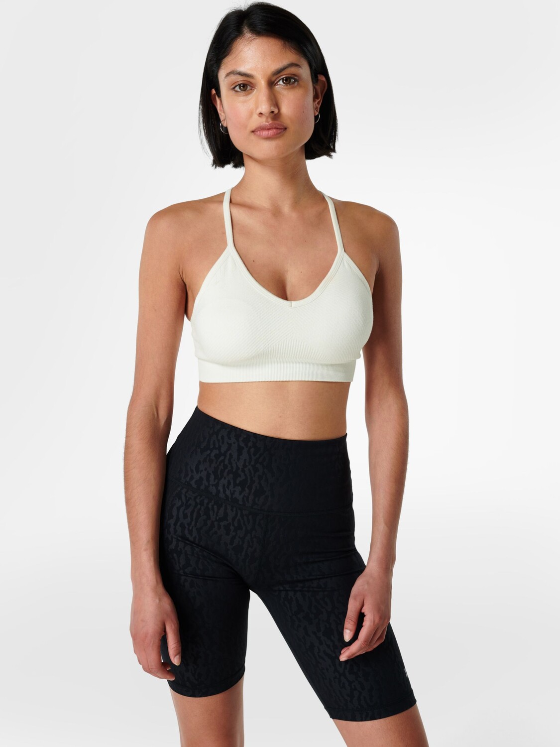 

Бесшовный спортивный бюстгальтер Sweaty Betty Mindful, Lily White