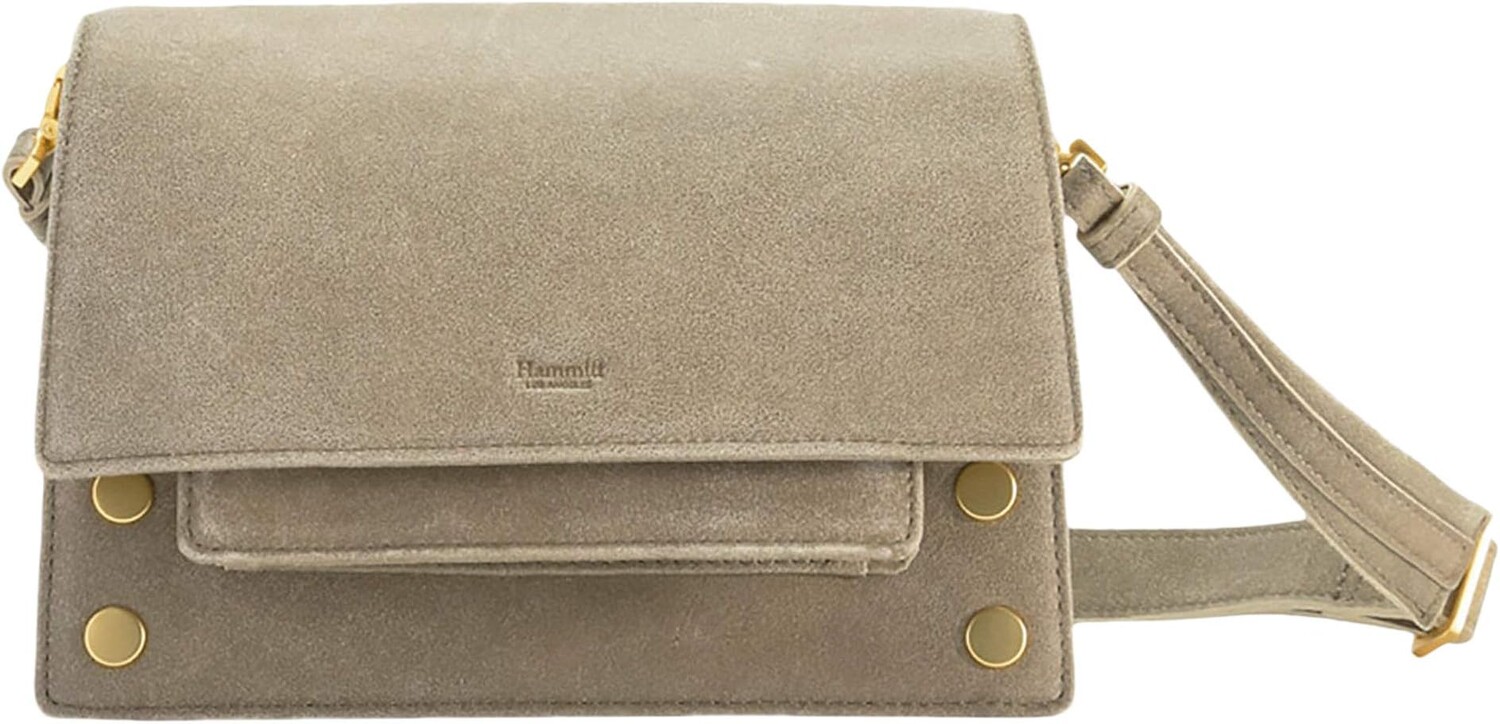 

Маленькая сумка через плечо AJ Hammitt, цвет Pewter/Brushed Gold