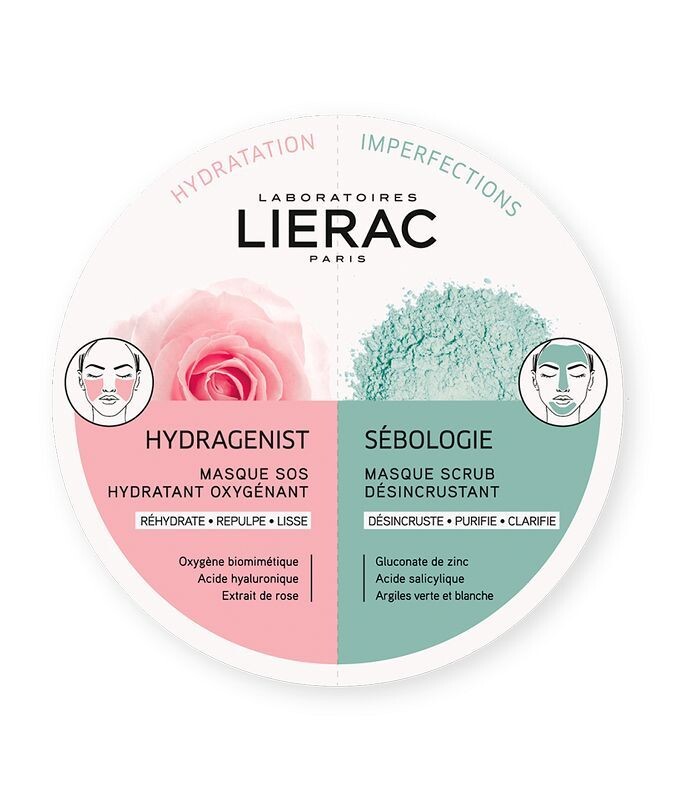 

Lierac Duo Hydragenist + Sebologie медицинская маска, 1 шт.