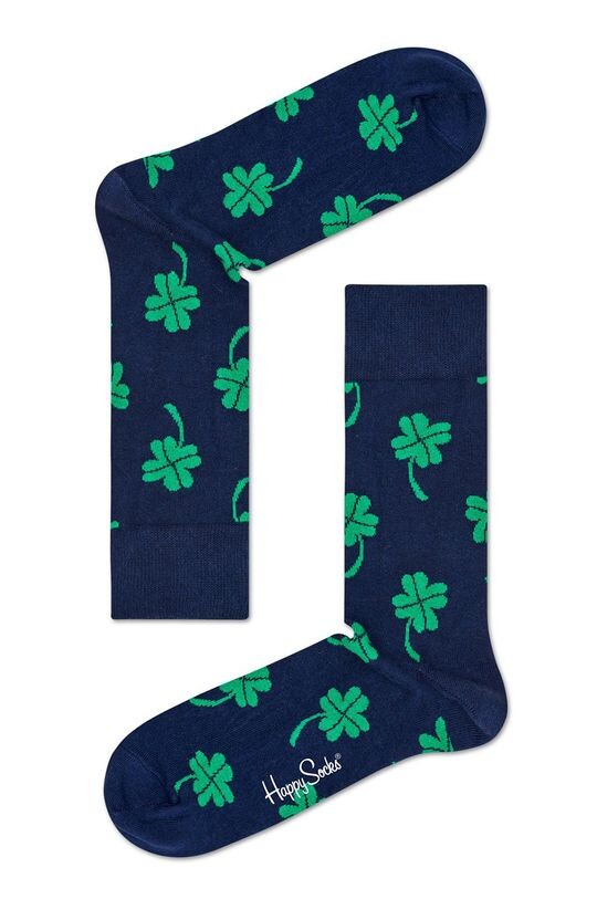 

Носки с большой удачей Happy Socks, темно-синий
