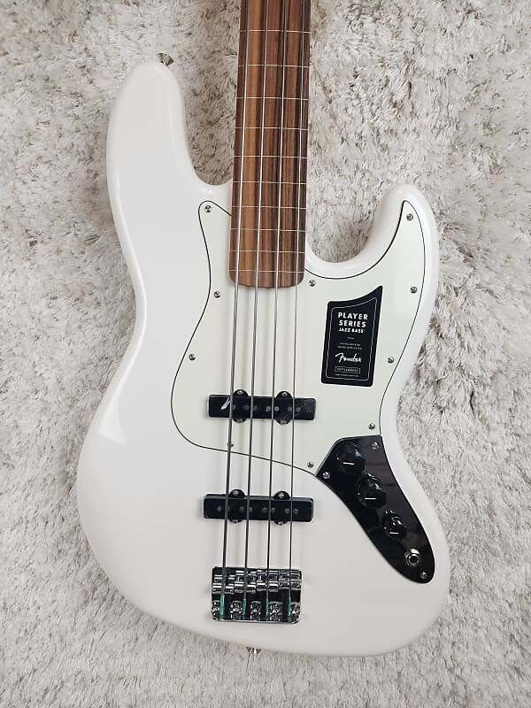 

Басс гитара Fender Player Jazz Bass Fretless in Polar White