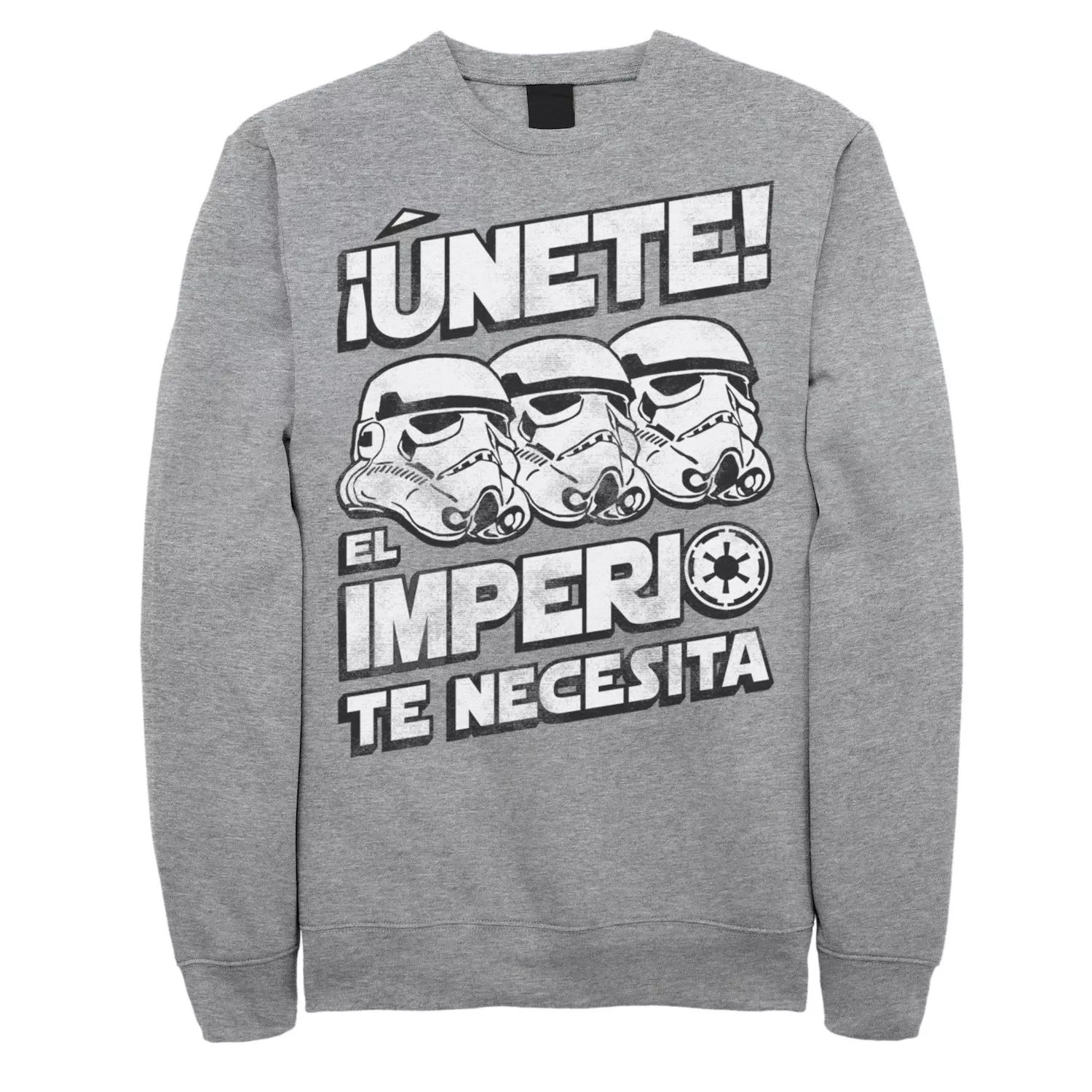 Мужской свитшот с выцветшим портретом «Звездные войны» Unete El Imperio Te Necesita Stormtrooper Licensed Character