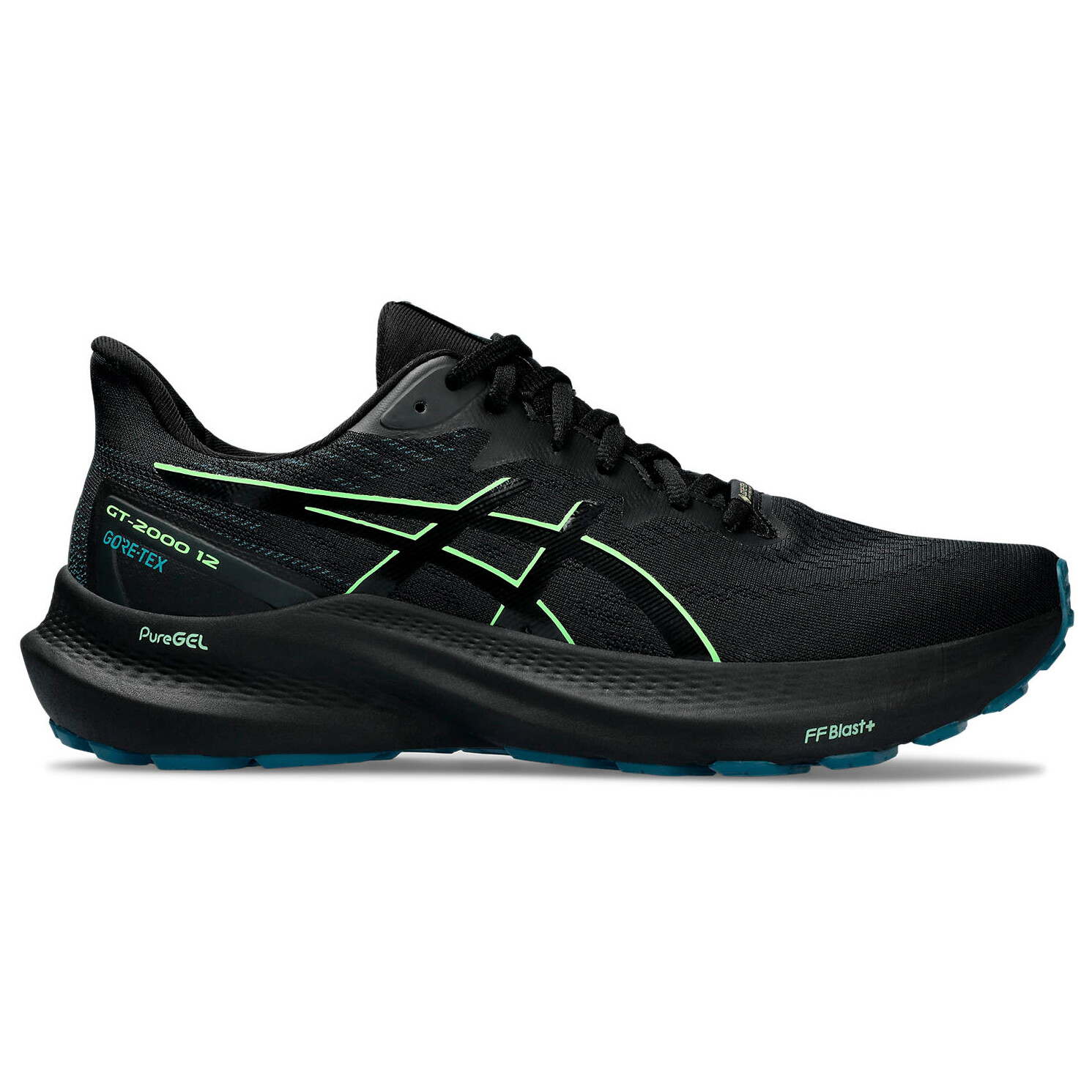 

Беговая обувь Asics GT 2000 12 GTX, цвет Black/Illuminate Green