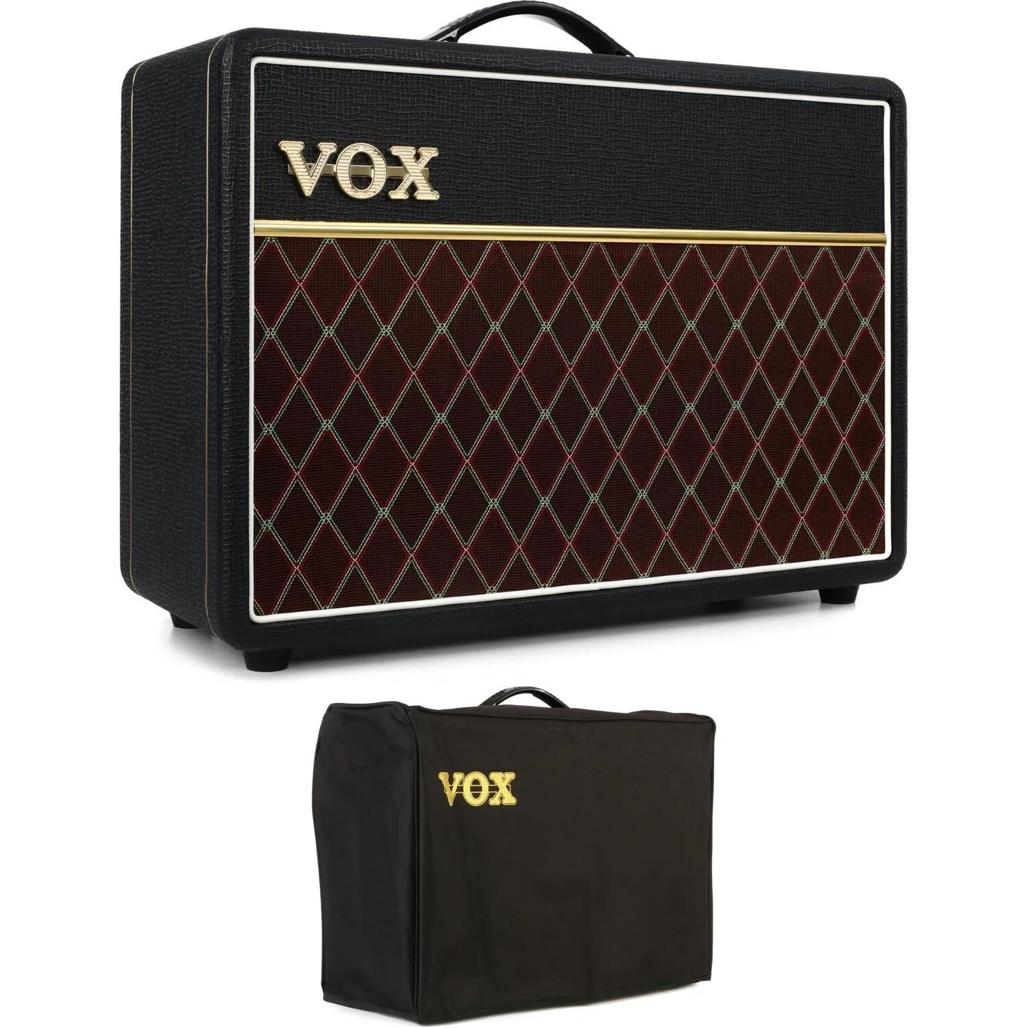 

Vox AC10C1: 1 x 10-дюймовый ламповый комбинированный усилитель мощностью 10 Вт и комплект чехлов