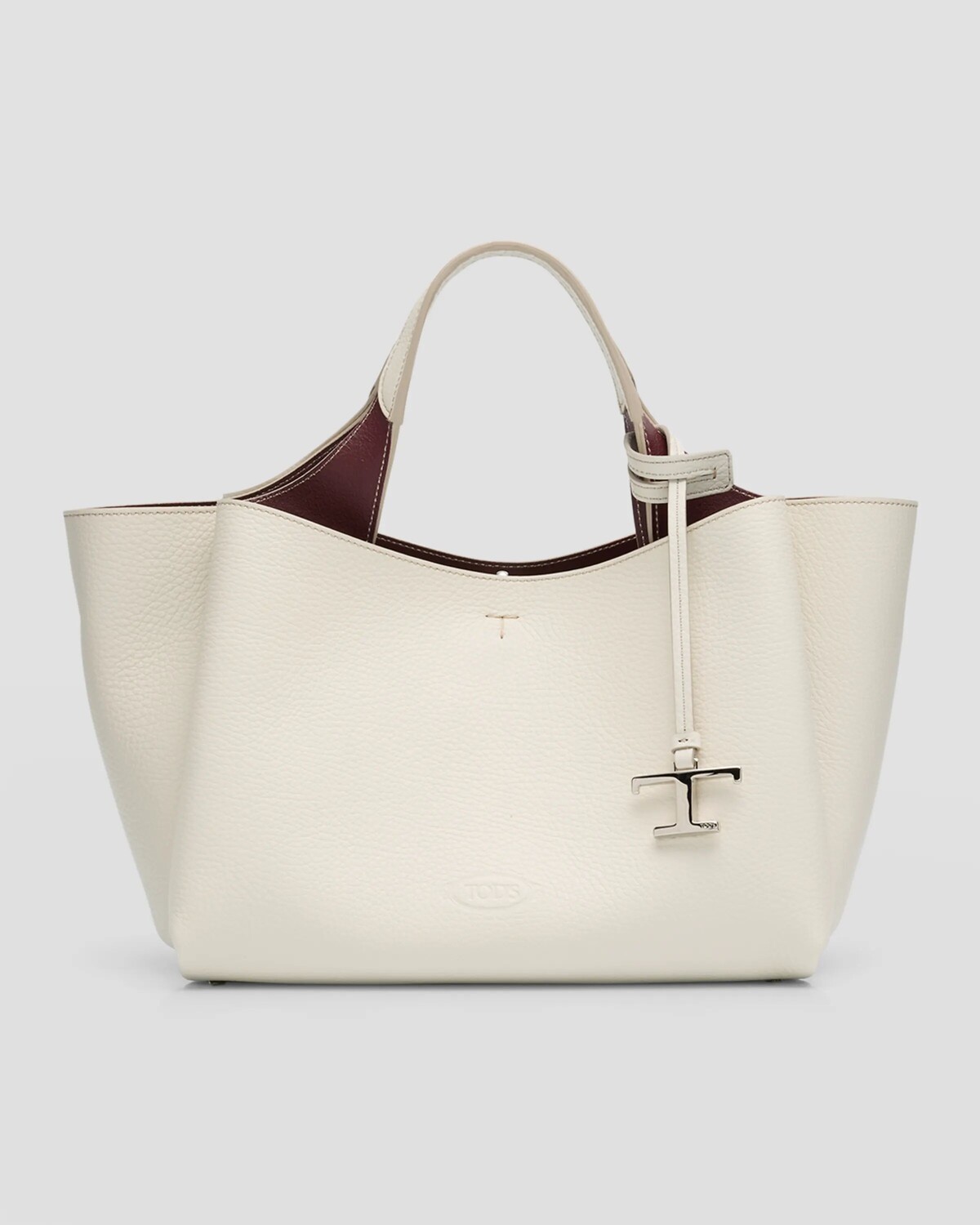 

Кожаная сумка через плечо Micro Apa Tod'S, цвет Bianco Calce Bordeaux
