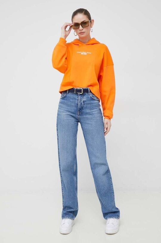 

Толстовка Calvin Klein Jeans, оранжевый