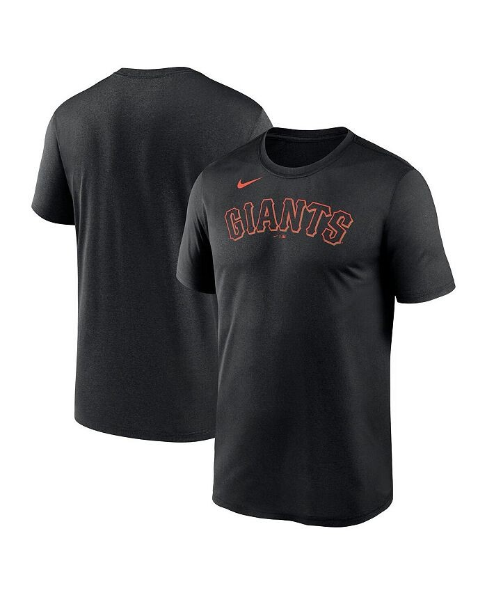 

Мужская черная футболка с надписью San Francisco Giants New Legend Nike, черный