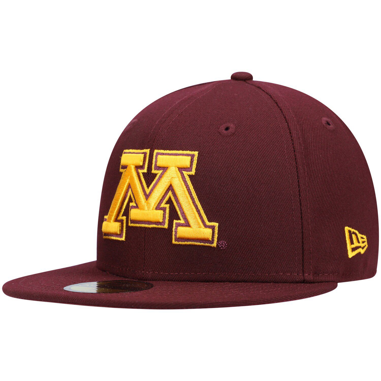 Мужская базовая шляпа с логотипом New Era Maroon Minnesota Golden Gophers 59FIFTY