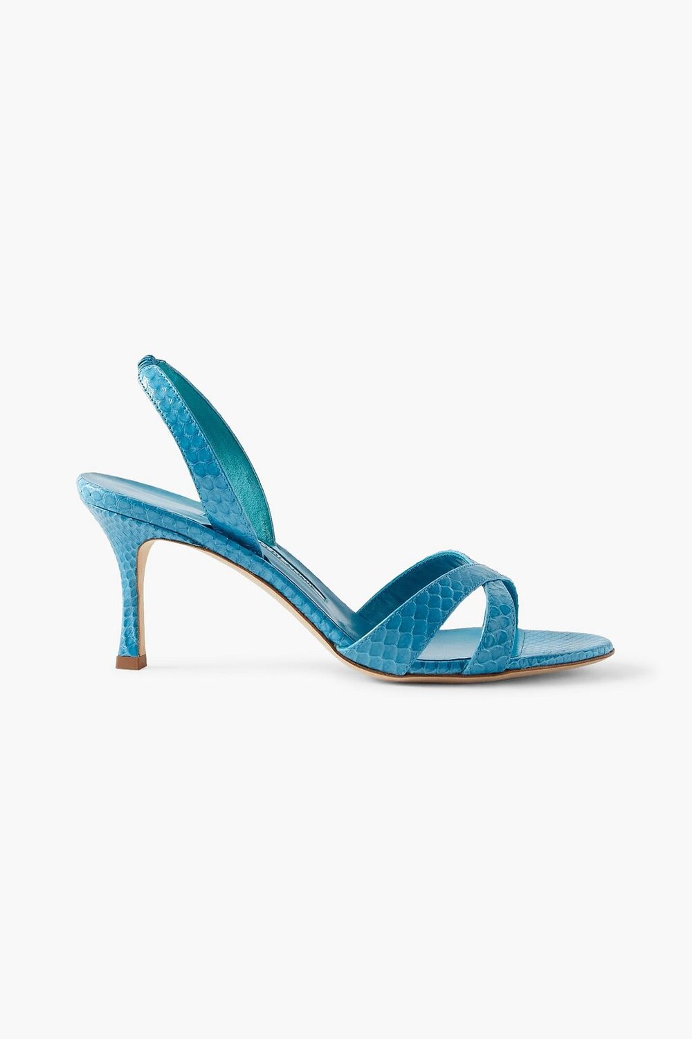 

Босоножки Callasli с пяткой на пятке MANOLO BLAHNIK, бирюзовый