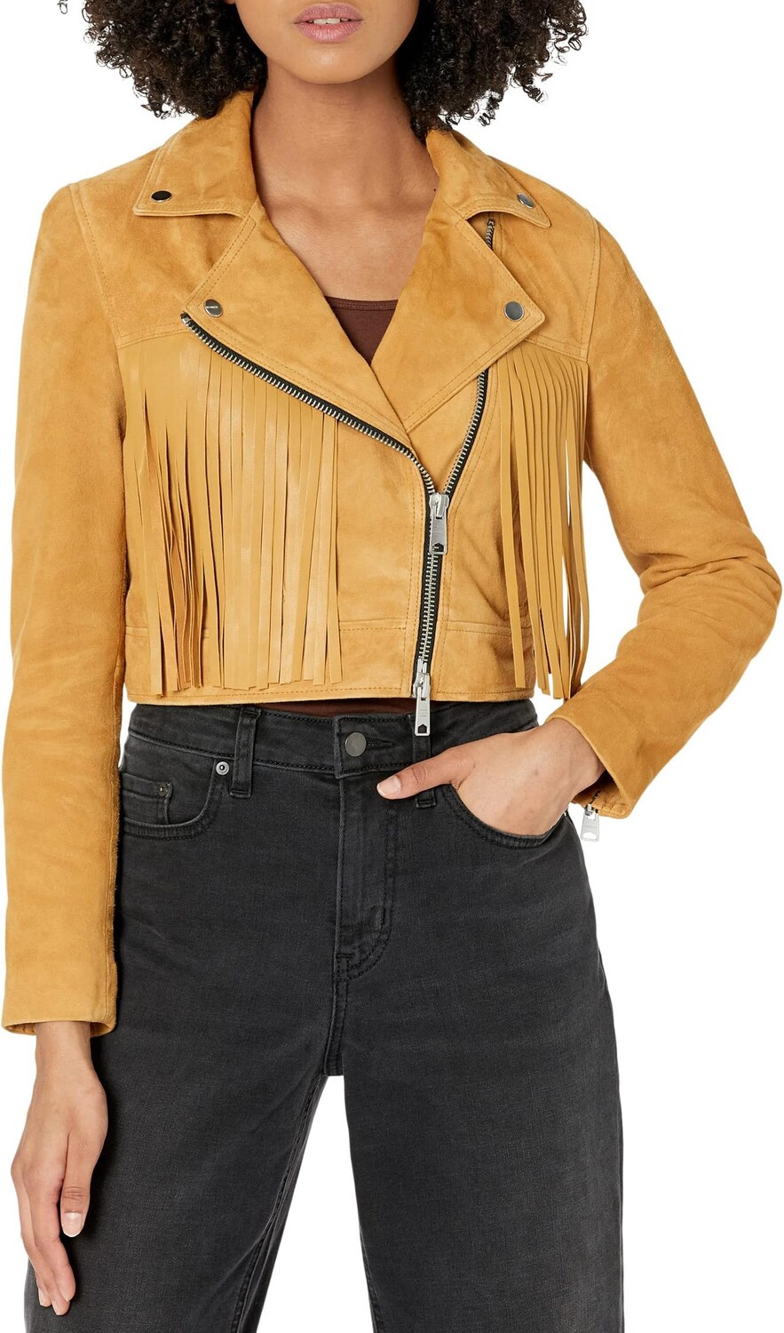 

Куртка Billie Biker AllSaints, цвет Mustard Yellow