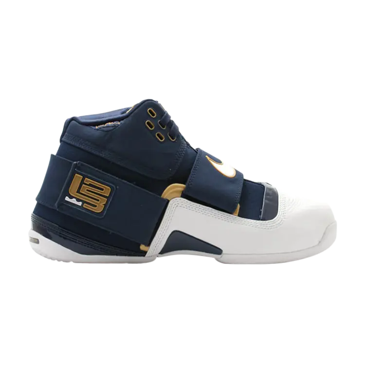 цена Кроссовки Nike LeBron Zoom Soldier 1 'Midnight Navy', белый