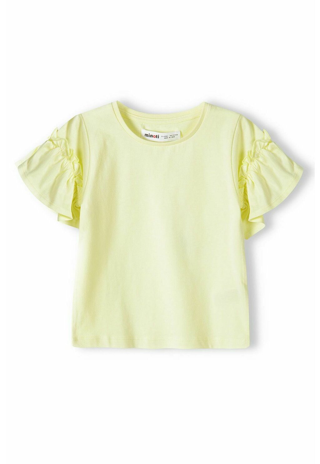 Базовая футболка FRILLED SLEEVES MINOTI, цвет yellow
