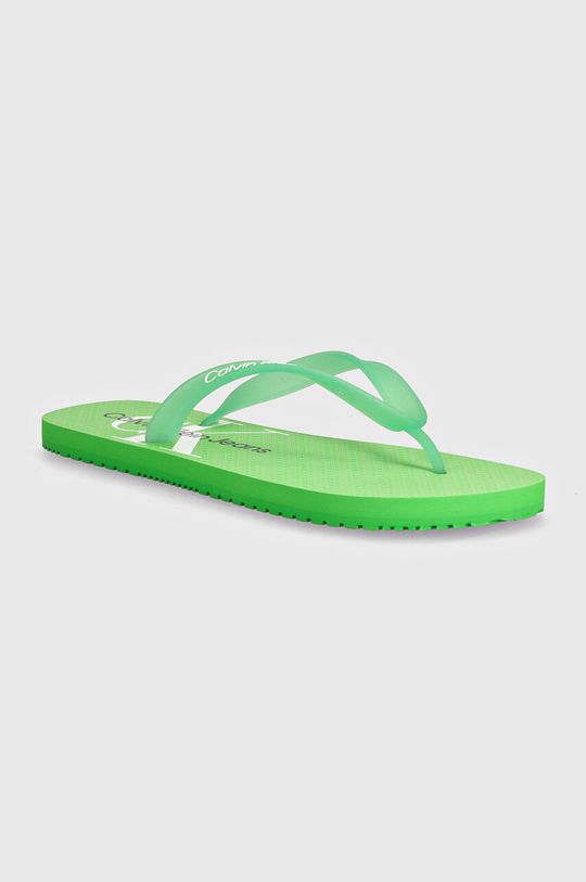 

Шлепанцы BEACH SANDAL GLOSSY Calvin Klein Jeans, зеленый