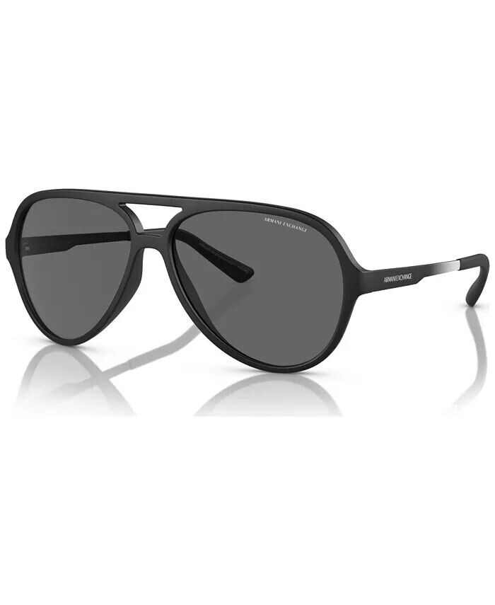 

Мужские солнцезащитные очки с низкой перемычкой, AX4133SF A|X Armani Exchange, черный