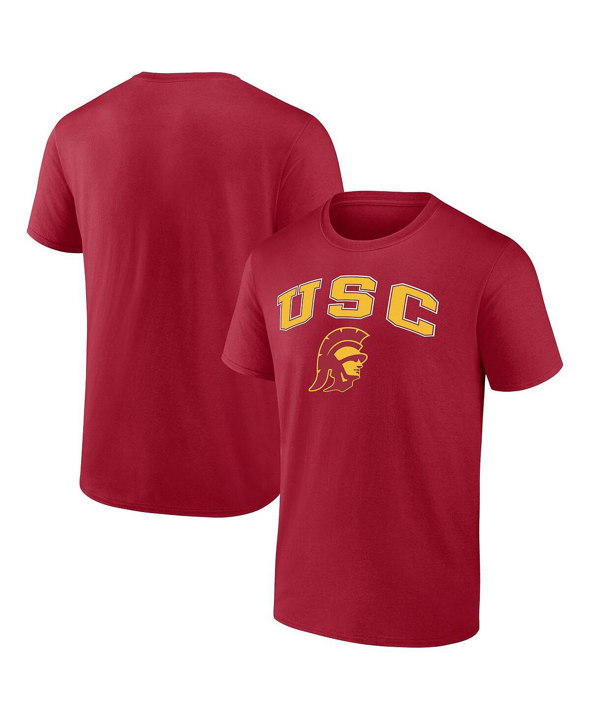 Мужская футболка с логотипом Cardinal USC Trojans Campus Fanatics