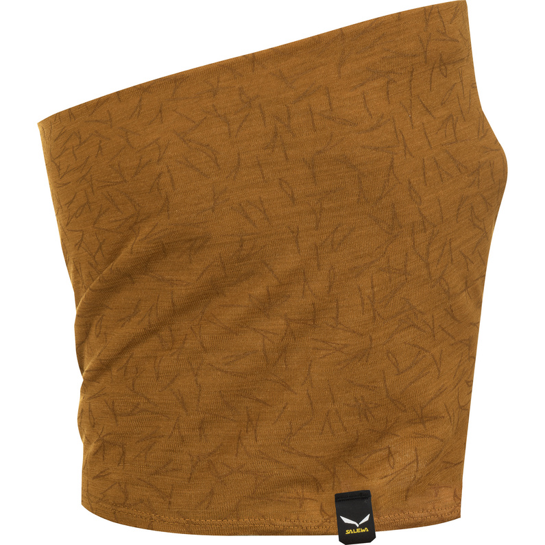 Шарф-труба из чистого альпийского мериноса Salewa, коричневый подарочный набор чая согревающий малый шарф
