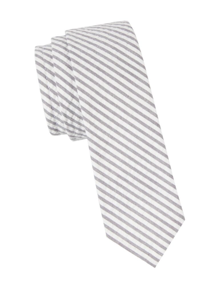 

Полосатый галстук Thom Browne, серый