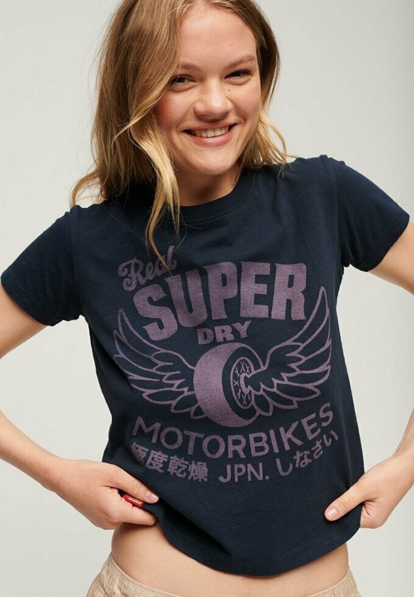 

Футболка с принтом Superdry, Серый