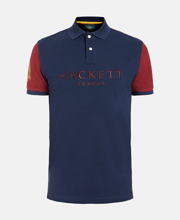 

Рубашка поло Hackett London, темно-синий