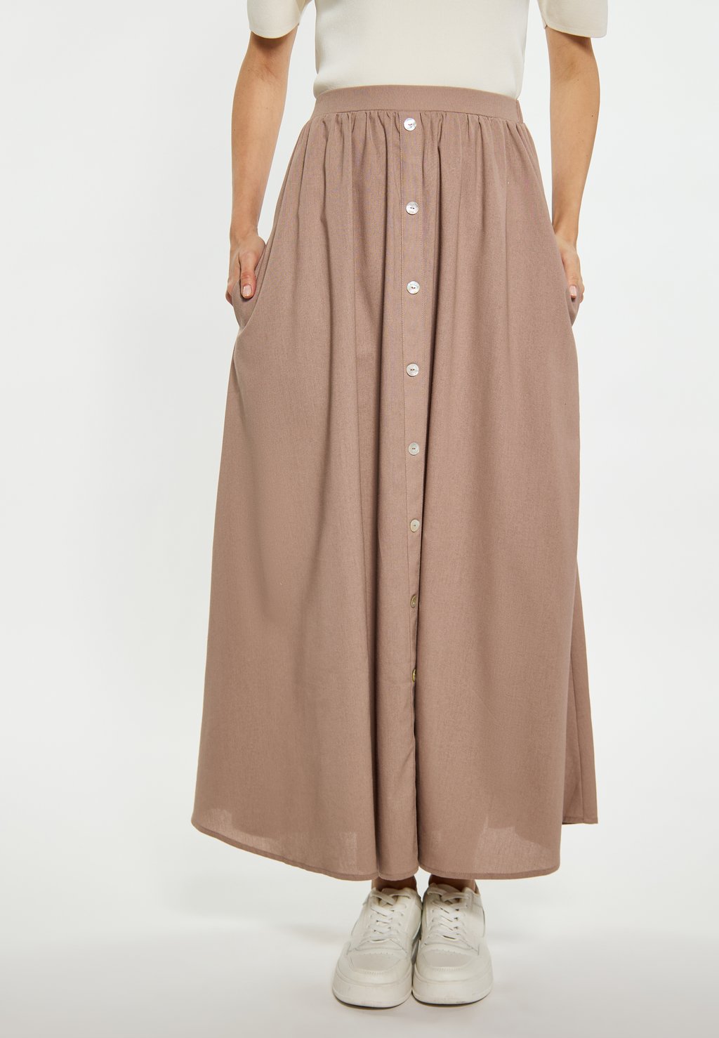 Длинная юбка usha, серо-коричневый