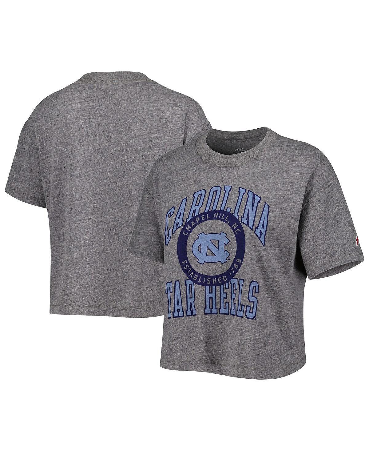 

Женская футболка серого цвета North Carolina Tar Heels Intramural Midi Seal Tri-Blend League Collegiate Wear