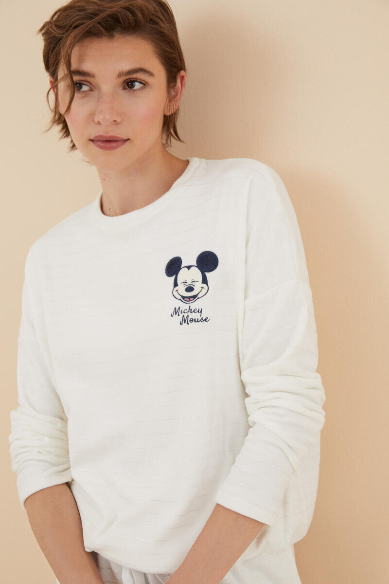 

Бархатная пижама с Микки Маусом Women'secret, белый