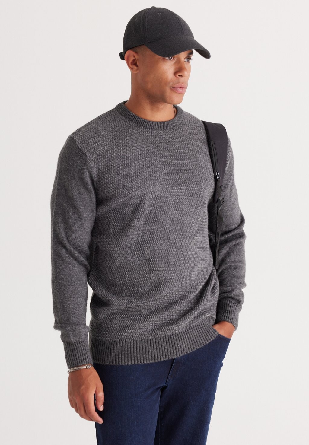 

Свитер Standard Fit O Collar AC&CO / ALTINYILDIZ CLASSICS, цвет melange