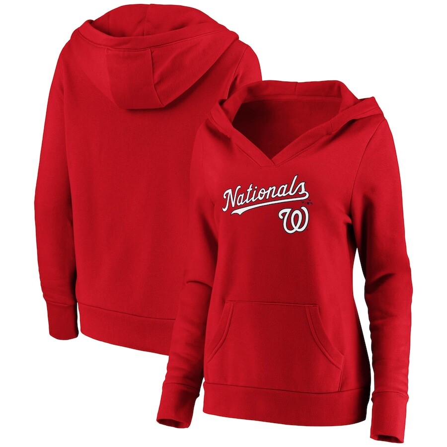 

Пуловер с капюшоном Fanatics Branded Washington Nationals, красный