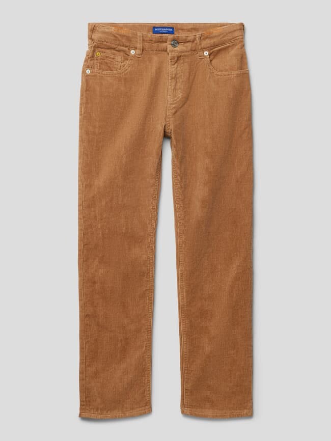 

Вельветовые брюки с 5 карманами, модель «Дин» Scotch & Soda, бежевый