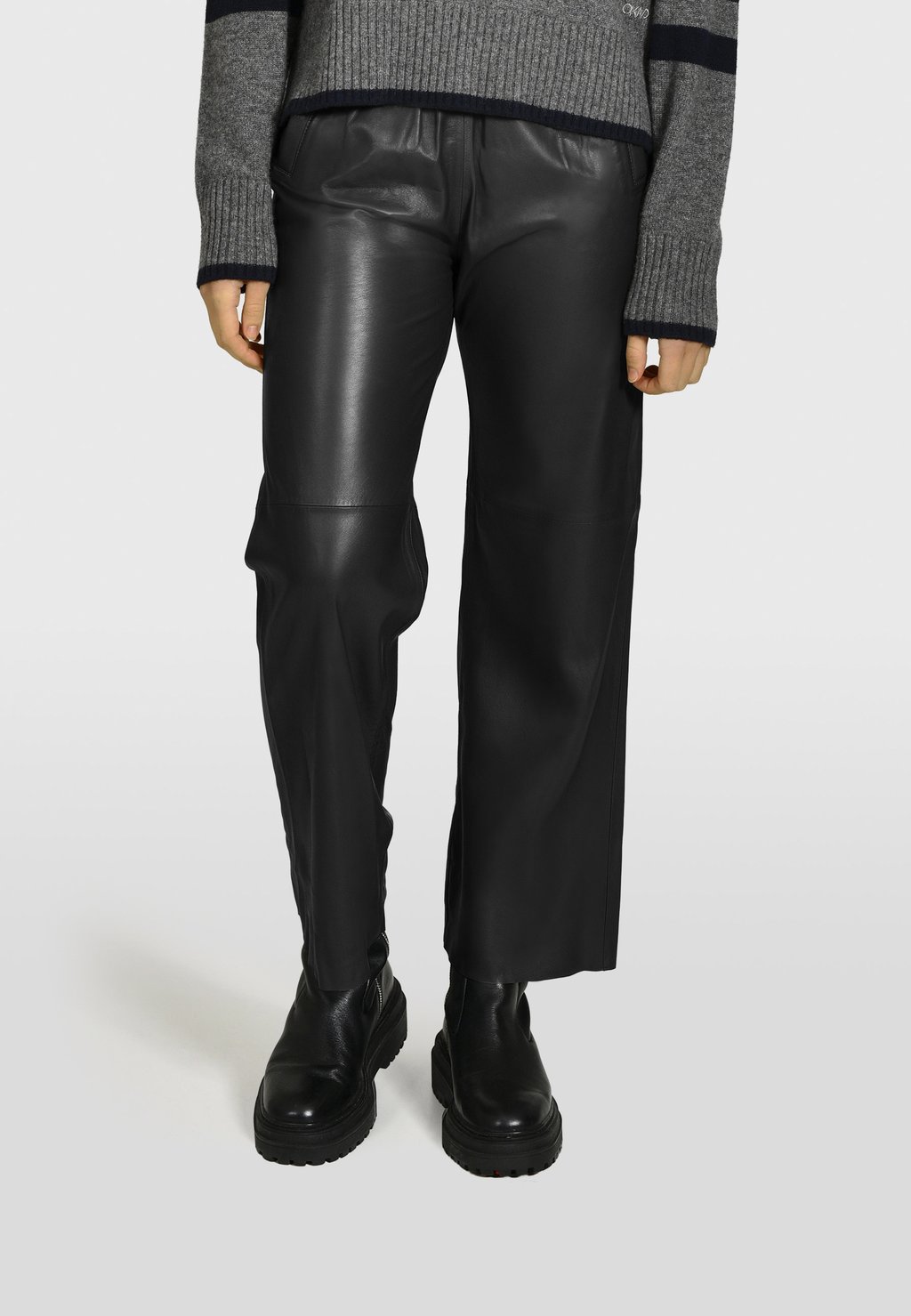 Кожаные брюки URANUS Oakwood, черный