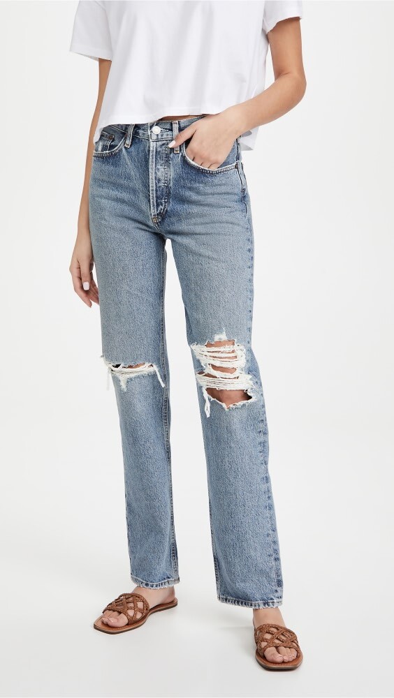 

Джинсы AGOLDE Lana Mid Rise Straight