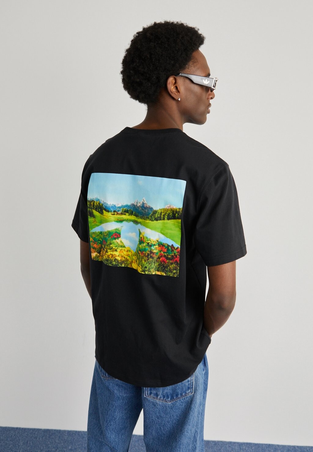 

Футболка с принтом GRAPHIC adidas Originals, цвет black