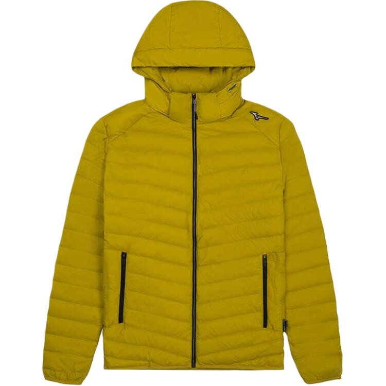 

Пуховик серии ESSENTIAL для мужчин Mizuno, цвет Moss yellow