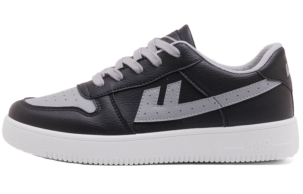 

Кроссовки WARRIOR Skateboarding Shoes Men Low-top Gray, черный/серый