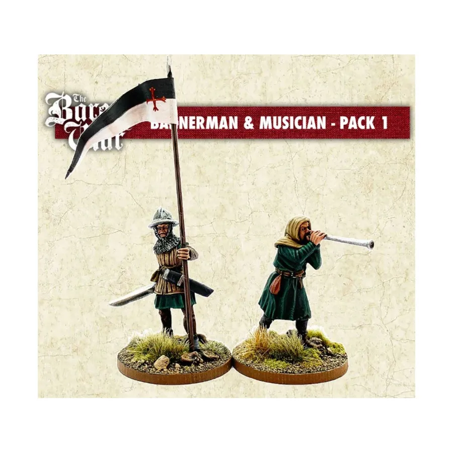 

Баннерман и музыкант, набор №1, Historical Miniatures (28mm) (Footsore Miniatures & Games)