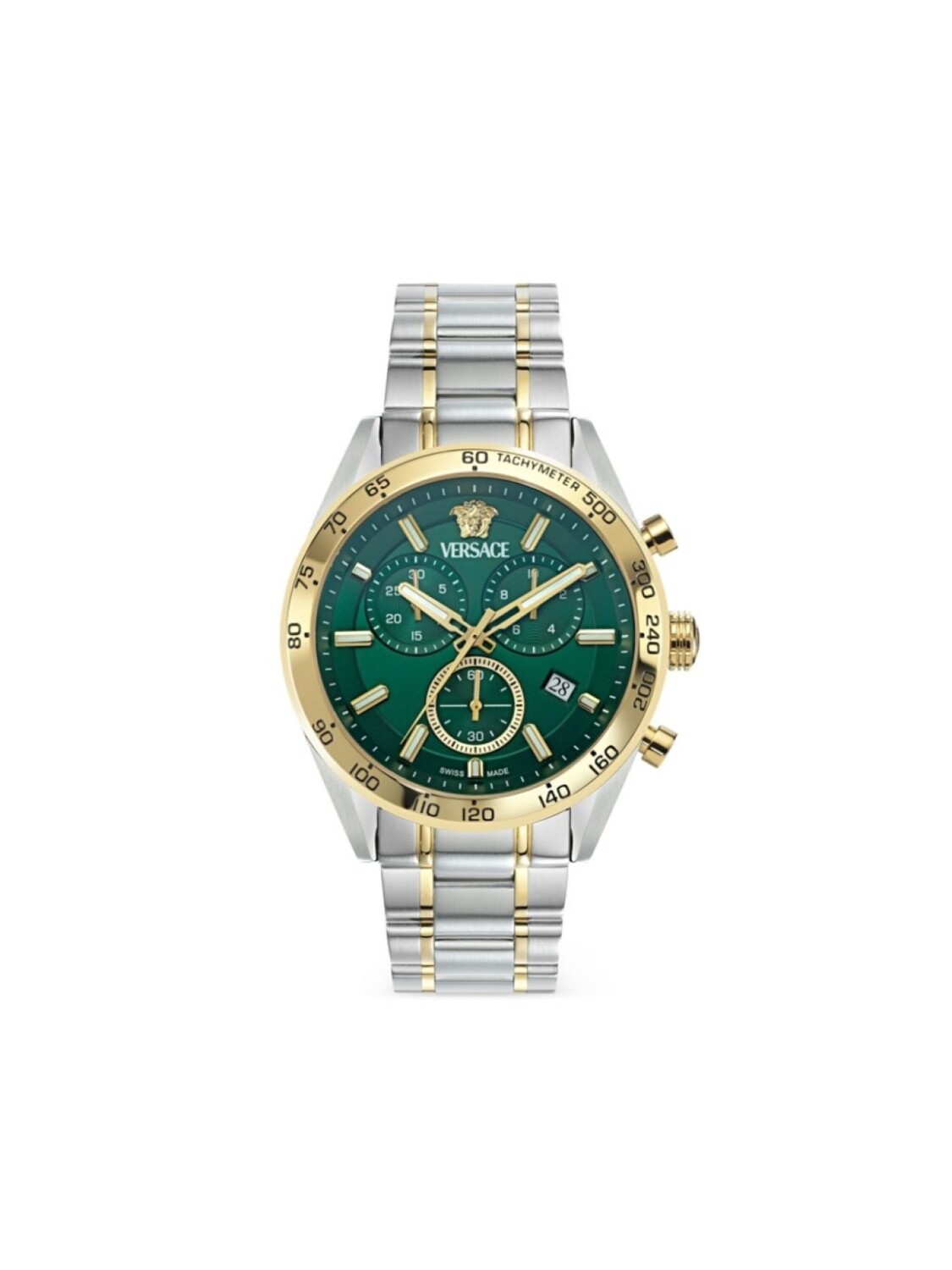 

Versace наручные часы V-Code Chronograph 41 мм, зеленый