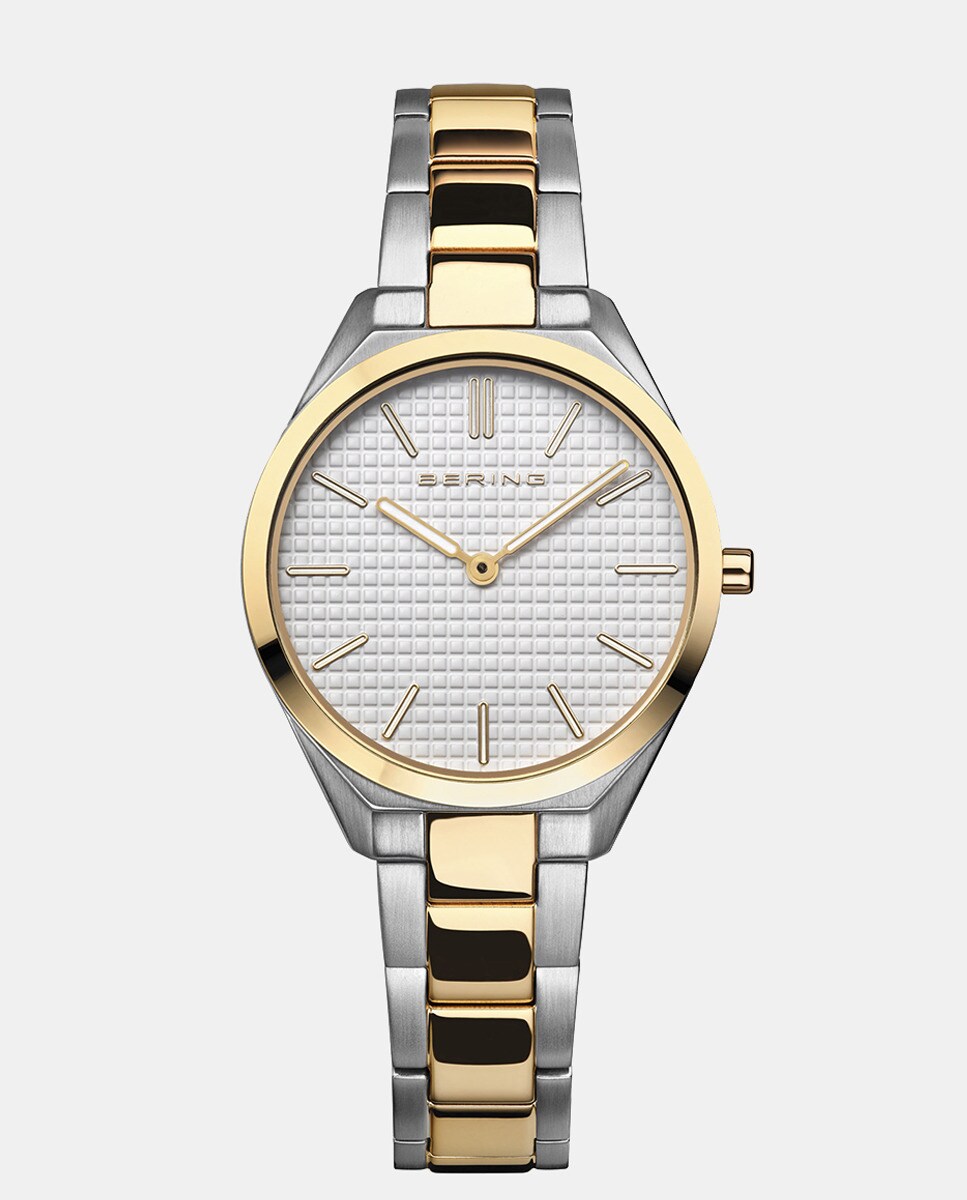 Женские часы Ultra Slim 17231-704 из двухцветной стали Bering, мультиколор заготовка артборд циферблат золото с рамой диаметр 55см