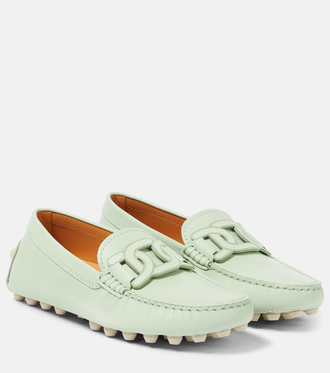 

Кожаные мокасины gommino macro Tod'S, зеленый