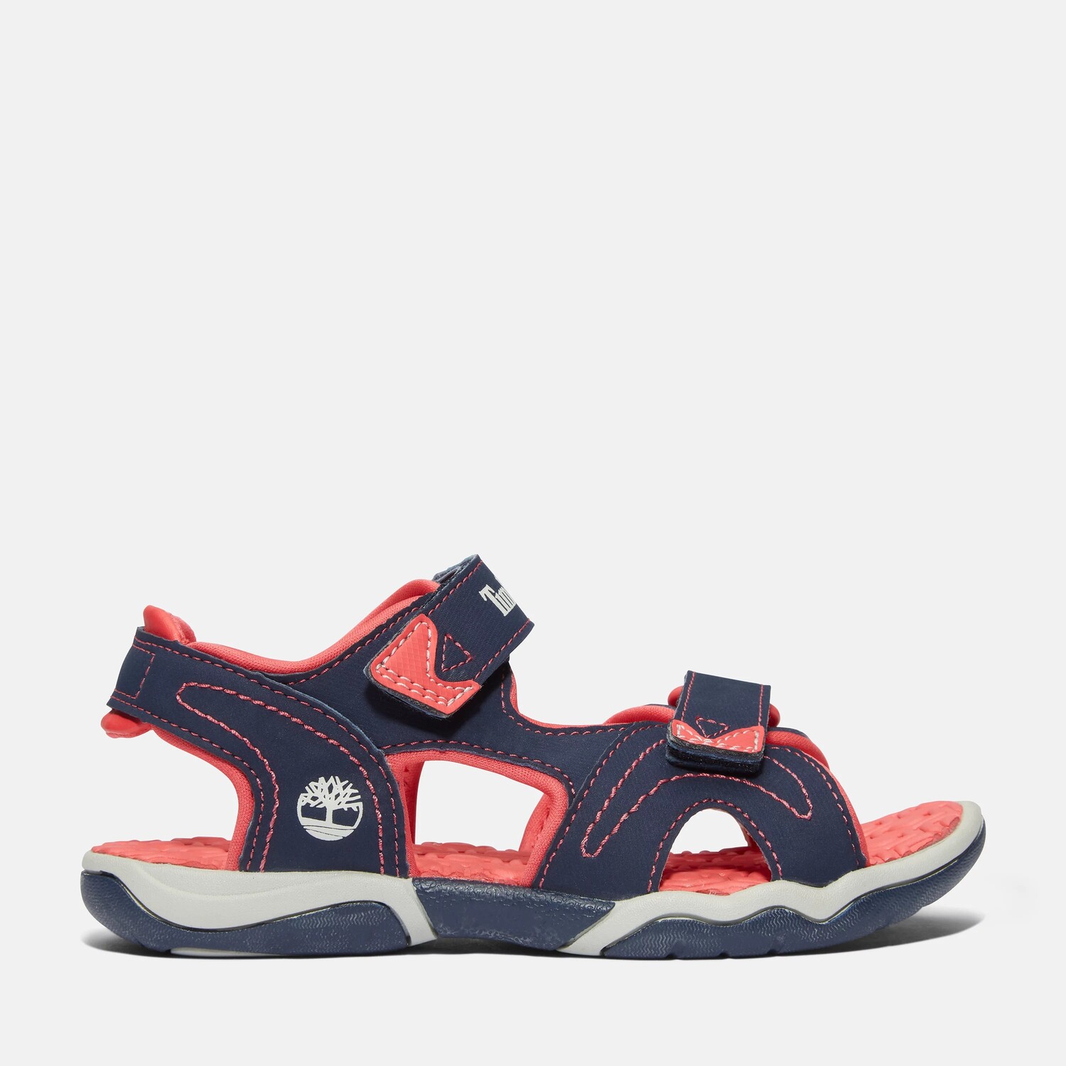 

Сандалии Junior Adventure Seeker с двумя ремешками Timberland, цвет Navy/Pink