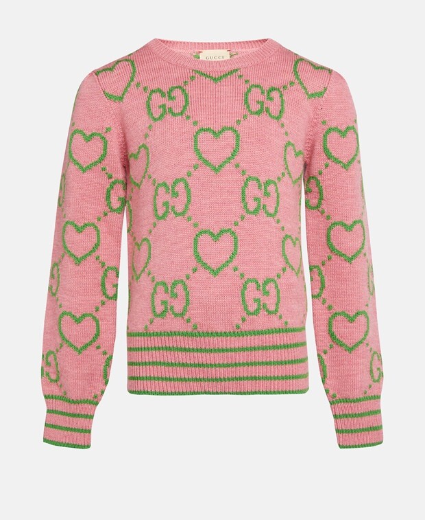 

Шерстяной джемпер Gucci, розовый